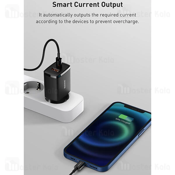 شارژر دیواری Baseus Compact Quick Charger U+C 20W CCCP20UE CCXJ-B01