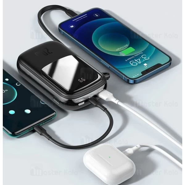 پاوربانک 20000 بیسوس Baseus Qpow Digital Display PPQD-H01 توان 20 وات همراه با کابل متصل