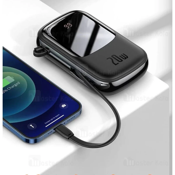 پاوربانک 20000 بیسوس Baseus Qpow Digital Display PPQD-H01 توان 20 وات همراه با کابل متصل