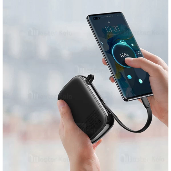 پاوربانک 20000 بیسوس Baseus Qpow Digital Display PPQD-I01 توان 22.5 وات همراه با کابل متصل