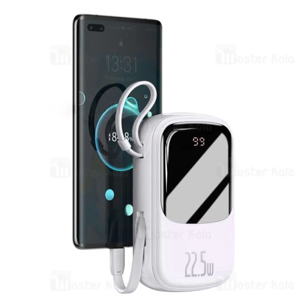 پاوربانک 20000 بیسوس Baseus Qpow Digital Display PPQD-I01 توان 22.5 وات همراه با کابل متصل