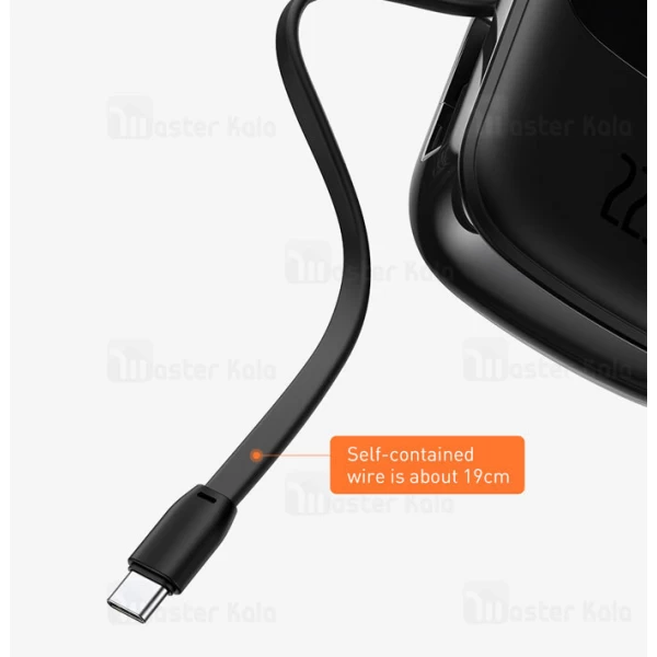 پاوربانک 20000 بیسوس Baseus Qpow Digital Display PPQD-I01 توان 22.5 وات همراه با کابل متصل