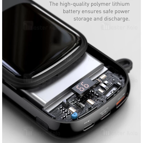 پاوربانک 20000 بیسوس Baseus Qpow Digital Display PPQD-I01 توان 22.5 وات همراه با کابل متصل