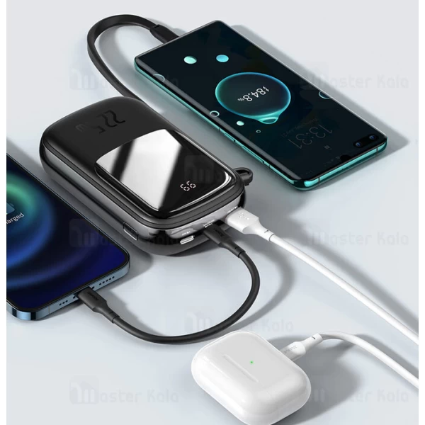 پاوربانک 20000 بیسوس Baseus Qpow Digital Display PPQD-I01 توان 22.5 وات همراه با کابل متصل