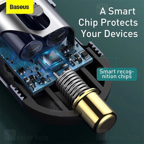 شارژر فندکی Baseus Share Together Car Charger Cigarette Lighter Expansion 120W CCBX-120C2 CCBT-A0G