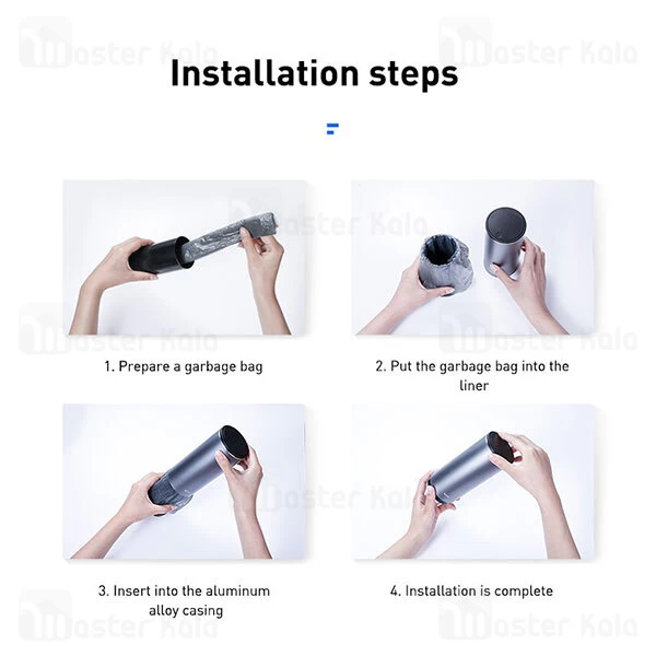 سطل زباله Baseus Smart Cleaner Auto Car Trash Can CRLJD-0G