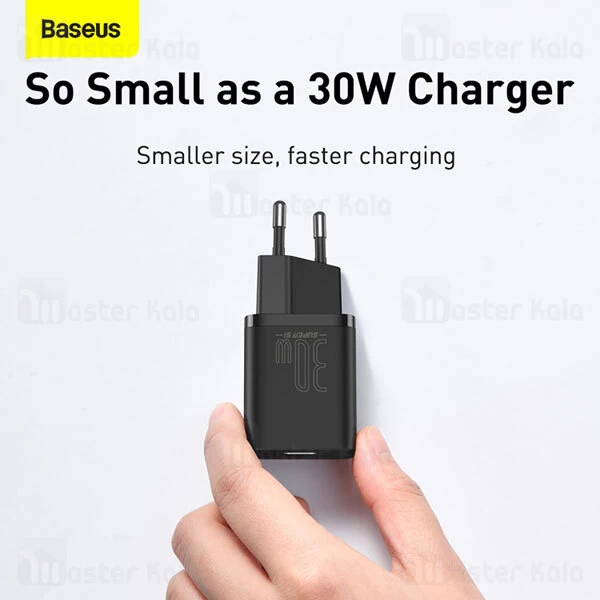 شارژر دیواری Baseus Super Si Quick Charger 1C PD 30W EU CCCJG30CE CCSUP-J01