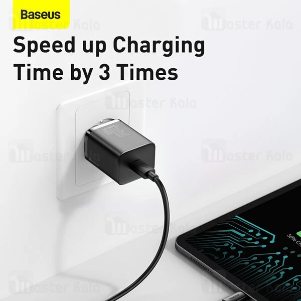 شارژر دیواری Baseus Super Si Quick Charger 1C PD 30W EU CCCJG30CE CCSUP-J01