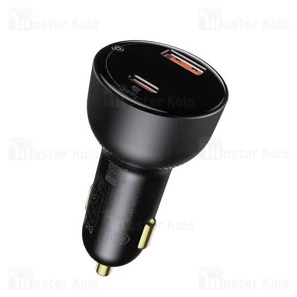 شارژر فندکی فست شارژ بیسوس Baseus Superme Digital Display CCZX-100C TZCCZX-01 توان 100 وات با کابل