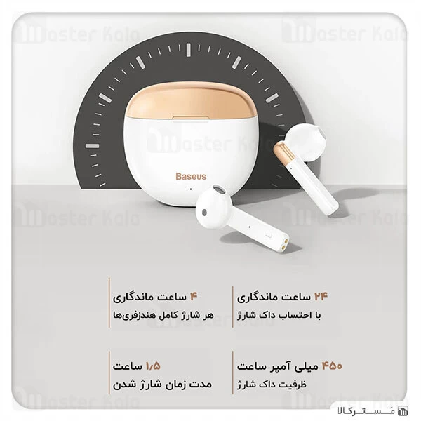 ﻿هندزفری بلوتوث Baseus W2 Encok Hi-Fi True Wireless AirNora Earphones NGW2-01