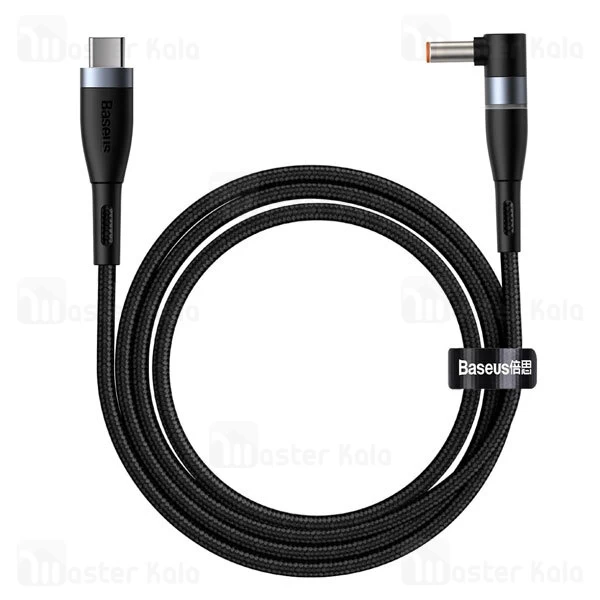 کابل شارژر مگنتی لپ تاپ لنوو بیسوس Baseus Zinc Lenovo Type C to DC CATXC-X01 طول 2 متر توان 100 وات