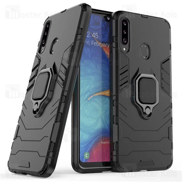 قاب Samsung Galaxy A20s / A207 KEYSION ShockProof Armor Ring Holder Case