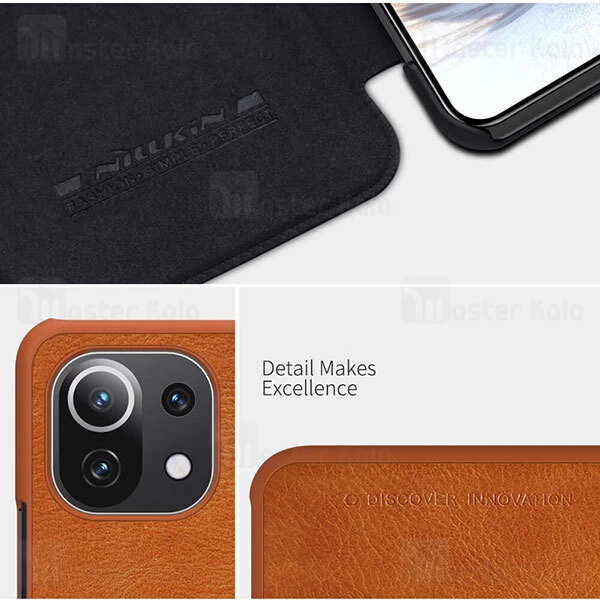 کیف چرمی Nillkin Qin Leather Case Xiaomi Mi 11 Lite / Mi 11 Lite 5G