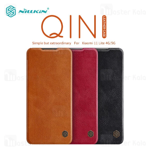 کیف چرمی Nillkin Qin Leather Case Xiaomi Mi 11 Lite / Mi 11 Lite 5G