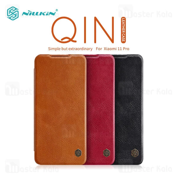 کیف چرمی Nillkin Qin Leather Case Xiaomi Mi 11 Pro