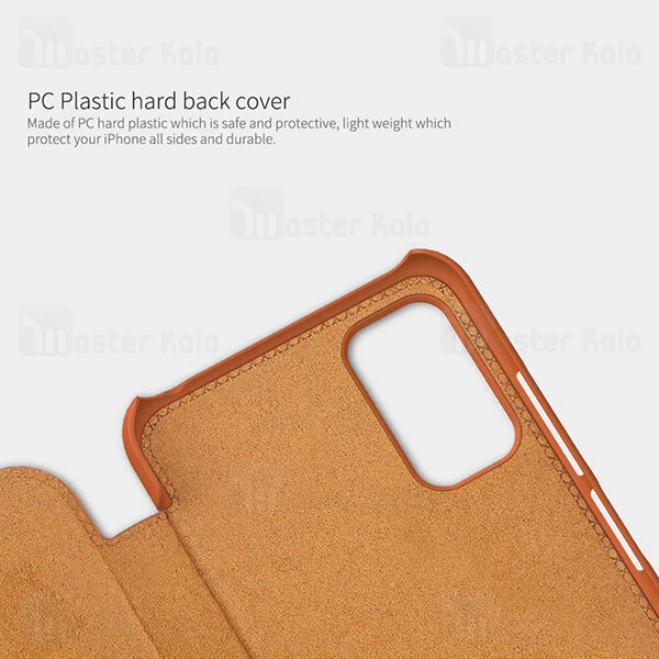 کیف چرمی Nillkin Qin Leather Case Xiaomi Redmi Note 10 5G / Poco M3 Pro 5G