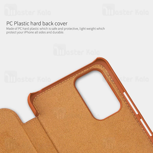 کیف چرمی Nillkin Qin Leather Case Xiaomi Redmi Note 10 Pro / Note 10 Pro Max