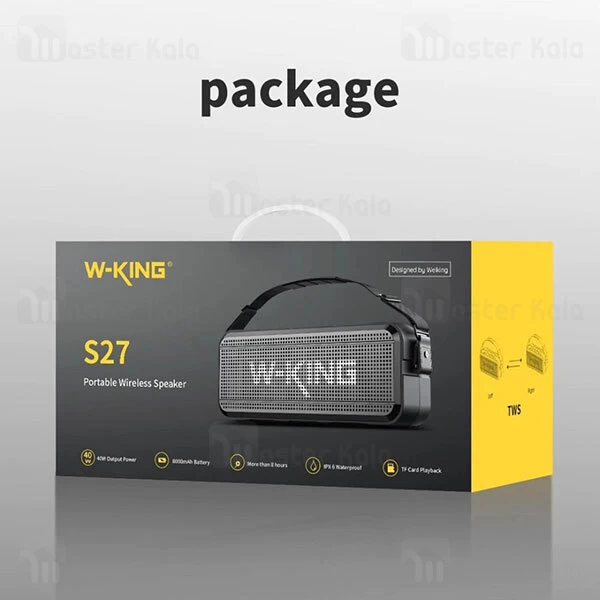 اسپیکر بلوتوث W-King S27 Portable Wireless Bluetooth Speaker 40W