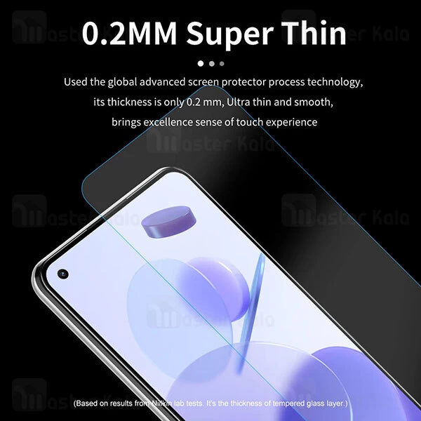 گلس نیلکین Xiaomi Redmi Note 10 5G / Poco M3 Nillkin H Plus Pro Glass
