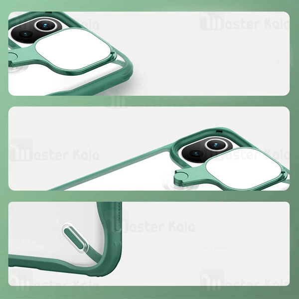 قاب محافظ نیلکین شیائومی Xiaomi Mi 11 Nillkin Cyclops Case دارای استند و محافظ دوربین