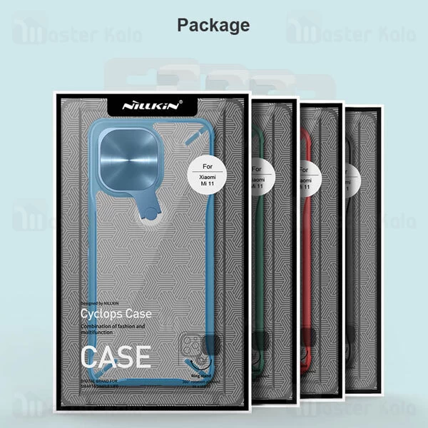 قاب محافظ نیلکین شیائومی Xiaomi Mi 11 Nillkin Cyclops Case دارای استند و محافظ دوربین