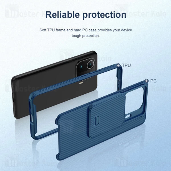 قاب محافظ نیلکین شیائومی Xiaomi Mi 11 Pro Nillkin CamShield Pro Case دارای محافظ دوربین