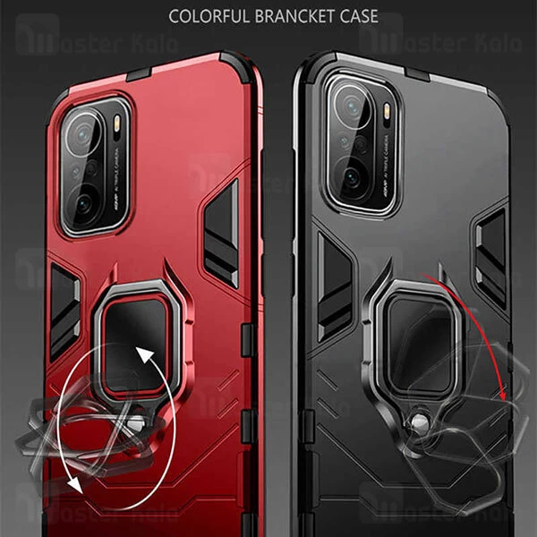 قاب ضد ضربه Xiaomi Poco F3 / Redmi K40 / K40 Pro / K40 Pro Plus / Mi 11i Ultra KEYSION Shockproof Armor Ring Holder Case