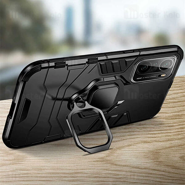 قاب ضد ضربه Xiaomi Poco F3 / Redmi K40 / K40 Pro / K40 Pro Plus / Mi 11i Ultra KEYSION Shockproof Armor Ring Holder Case