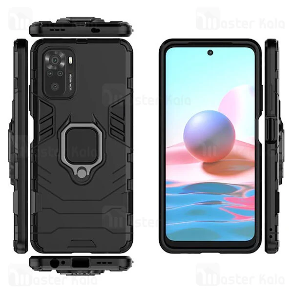 قاب ضد ضربه Xiaomi Redmi Note 10 / Note 10S KEYSION Shockproof Armor Ring Holder Case