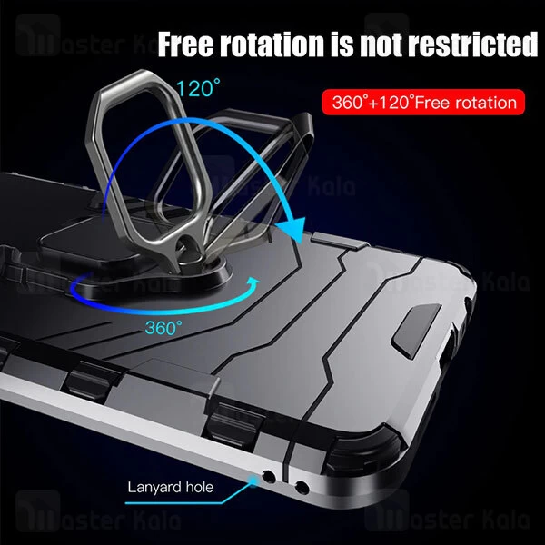 قاب ضد ضربه Xiaomi Redmi Note 10 / Note 10S KEYSION Shockproof Armor Ring Holder Case