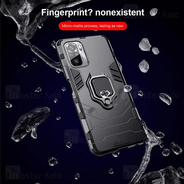 قاب ضد ضربه Xiaomi Redmi Note 10 / Note 10S KEYSION Shockproof Armor Ring Holder Case