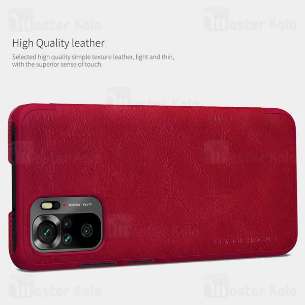 کیف چرمی نیلکین شیائومی Xiaomi Redmi Note 10 / Redmi Note 10S Nillkin Qin Leather Case