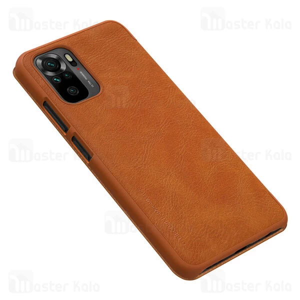 کیف چرمی نیلکین شیائومی Xiaomi Redmi Note 10 / Redmi Note 10S Nillkin Qin Leather Case