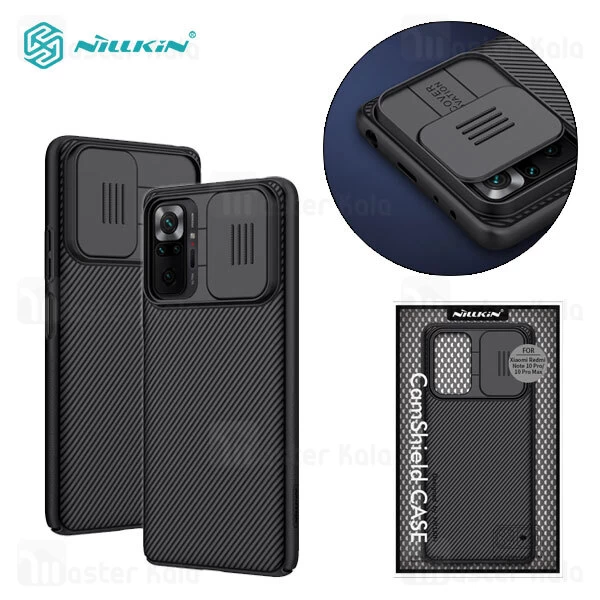 قاب محافظ نیلکین Xiaomi Redmi Note 10 Pro / Note 10 Pro Max Nillkin CamShield دارای محافظ دوربین