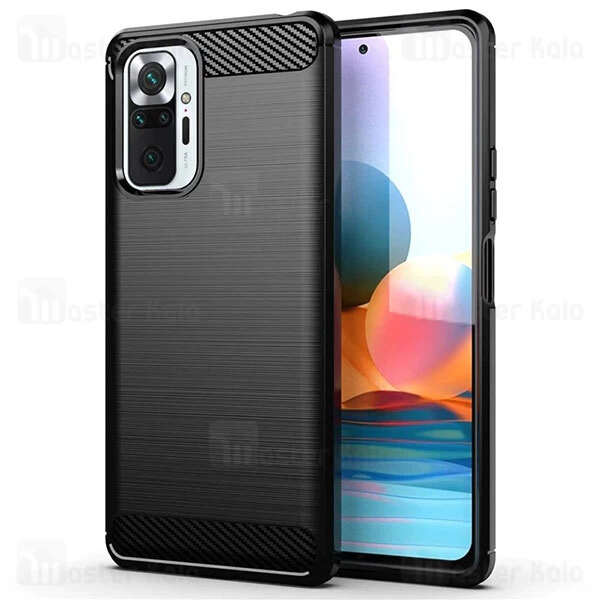 قاب محافظ ژله ای Xiaomi Redmi Note 10 Pro / Note 10 Pro Max Fiber Carbon Rugged Armor Case