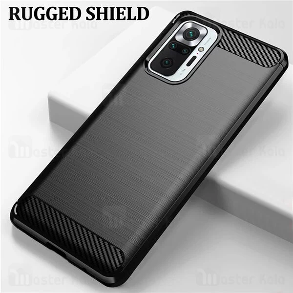 قاب محافظ ژله ای Xiaomi Redmi Note 10 Pro / Note 10 Pro Max Fiber Carbon Rugged Armor Case