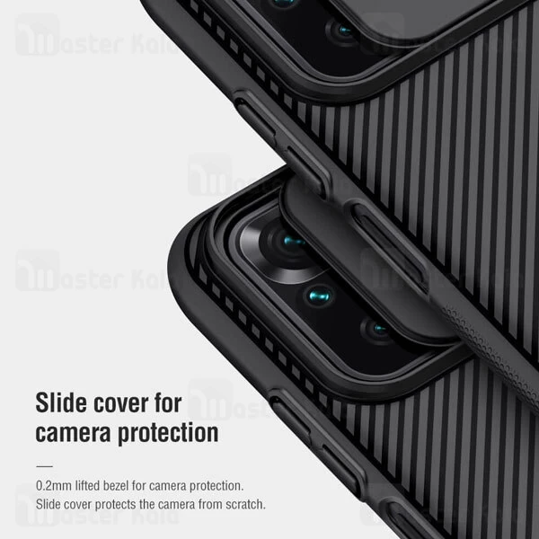 قاب محافظ نیلکین شیائومی Xiaomi Redmi Note 10 / Note 10S Nillkin CamShield Case دارای محافظ دوربین