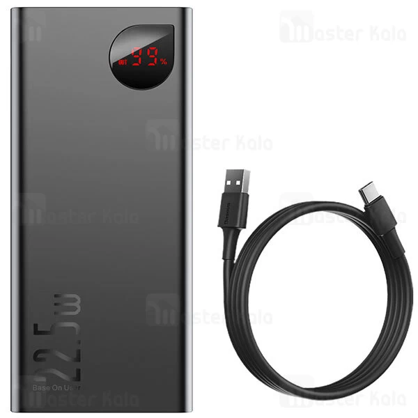 پاوربانک 30000 فست شارژ بیسوس Baseus Adaman Metal Digital Display QC3.0 PPIMDA-C0A توان 22.5 وات