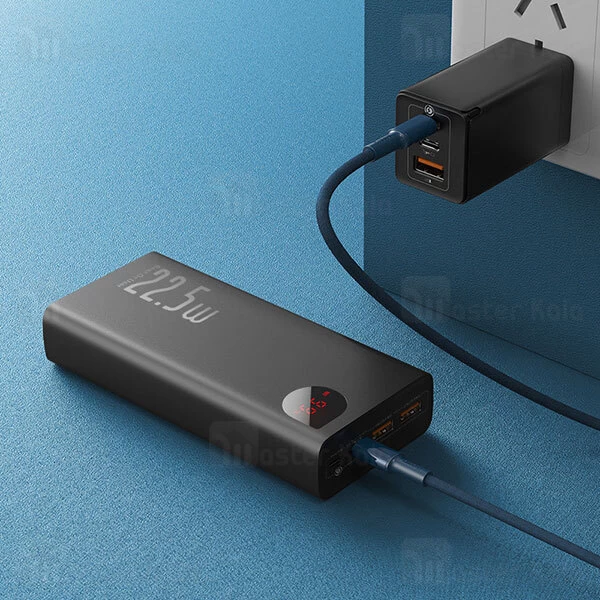 پاوربانک 30000 فست شارژ بیسوس Baseus Adaman Metal Digital Display QC3.0 PPIMDA-C0A توان 22.5 وات