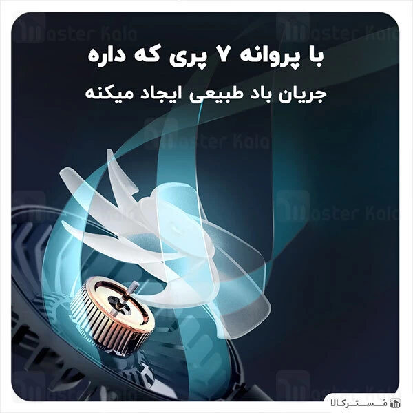 پنکه بیسوس Baseus Blustery Car Two-Headed Vehicle Fan CXJF-01