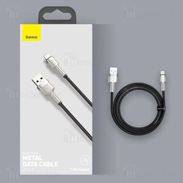 کابل لایتنینگ Baseus Cafule Series Metal CALJK-B01 Lightning 2m 2.4A