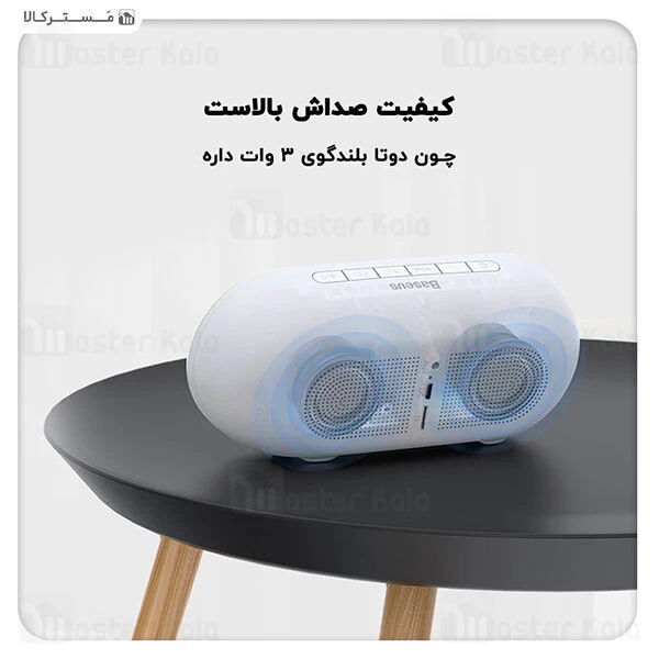 اسپیکر بلوتوث و ساعت رومیزی بیسوس Baseus Encok E09 Wireless Speaker NGE09-01
