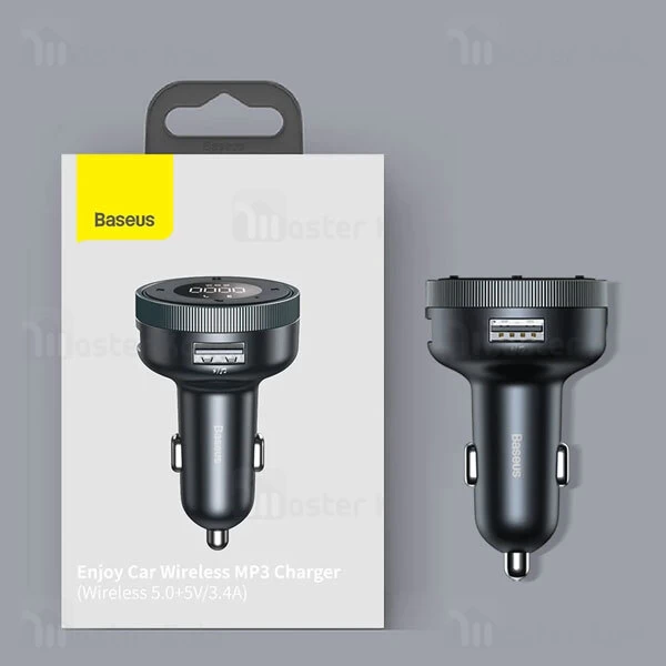 شارژر فندکی و پخش کننده بلوتوث بیسوس Baseus Enjoy Car Wireless MP3 Charger CCLH-01 توان 17 وات
