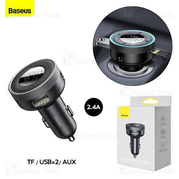 شارژر فندکی و پخش کننده بلوتوث بیسوس Baseus Enjoy Car Wireless MP3 Charger CCLH-01 توان 17 وات