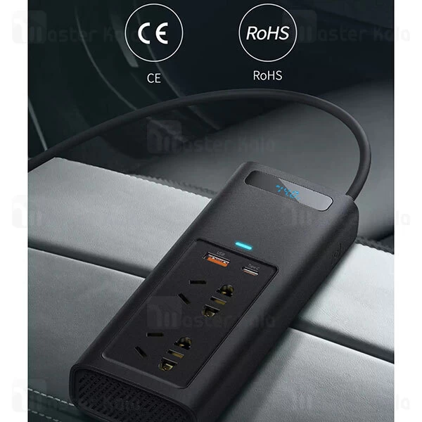چند راهی خودرو بیسوس Baseus In-car Inverter 150W CRNBQ-A01 شارژر فندکی