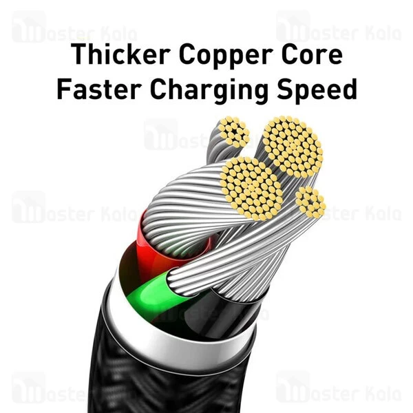 کابل لایتنینگ بیسوس Baseus Legend Series Elbow USB to iP CALCS-01 طول 1 متر و توان 2.4 آمپر