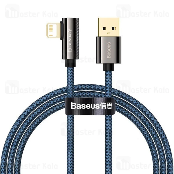 کابل لایتنینگ بیسوس Baseus Legend Series Elbow USB to iP CALCS-A01 طول 2 متر و توان 2.4 آمپر