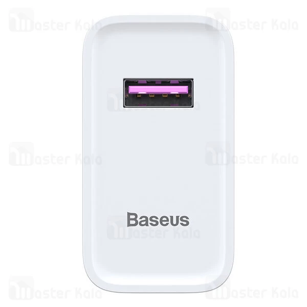 شارژر دیواری فست شارژ بیسوس Baseus Speed Huawei Super Charge Single U CAFS-01 توان 22.5 وات