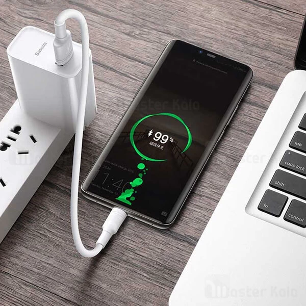 شارژر دیواری فست شارژ بیسوس Baseus Speed Huawei Super Charge Single U CAFS-01 توان 22.5 وات