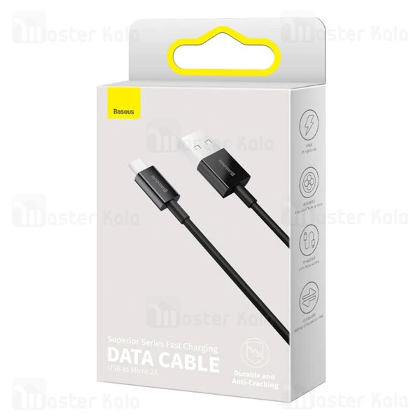 کابل میکرو یو اس بی بیسوس Baseus Superior Series USB to Micro USB CAMYS-01 طول 1 متر و توان 2 آمپر
